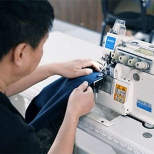 Sewing with technical fabric