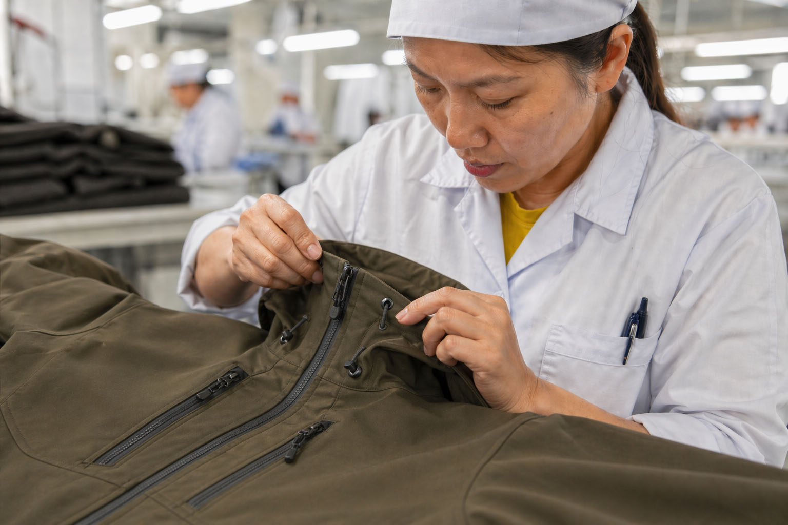 Textile Factory Worker in Quality Control Department
